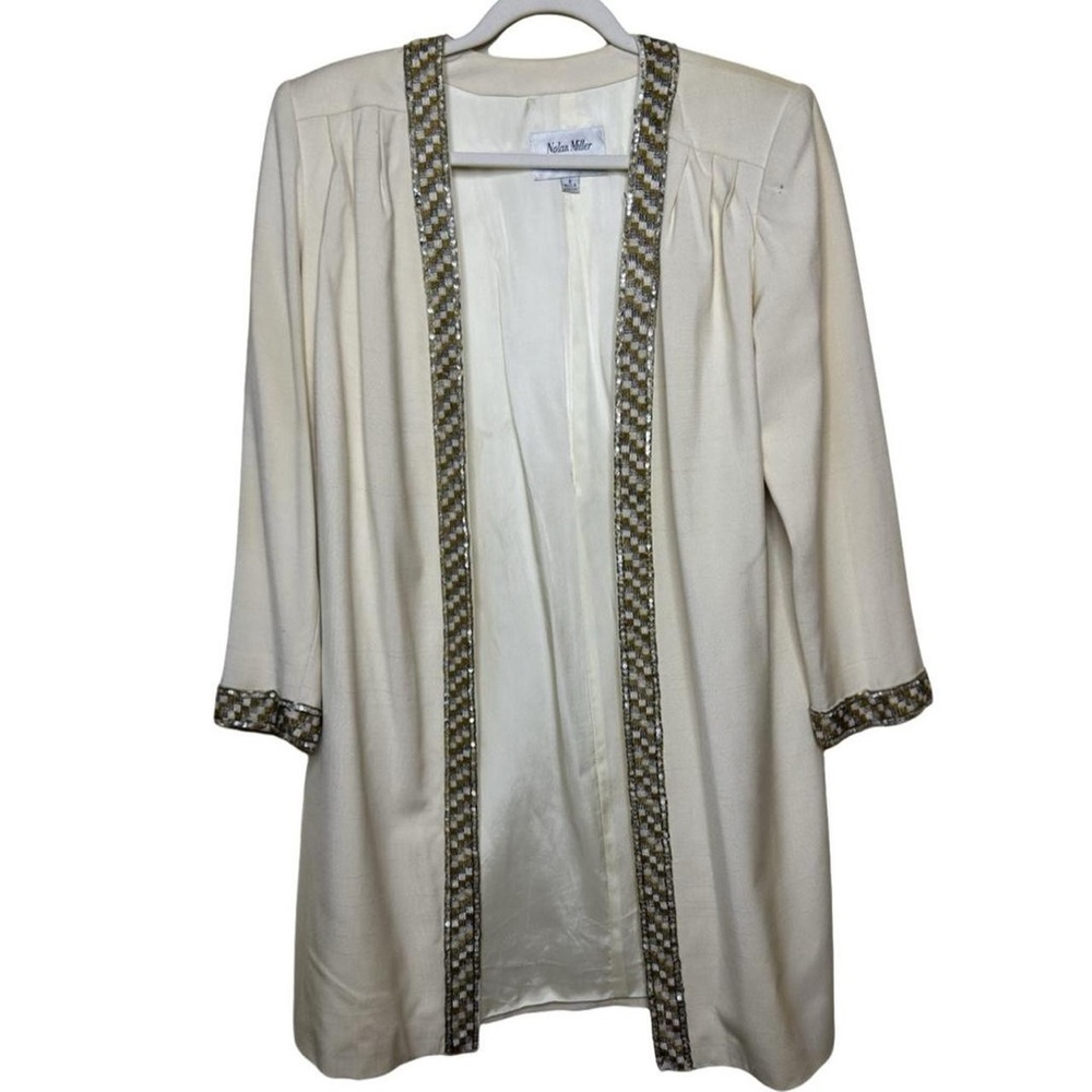 80s Silk Beaded Blazer